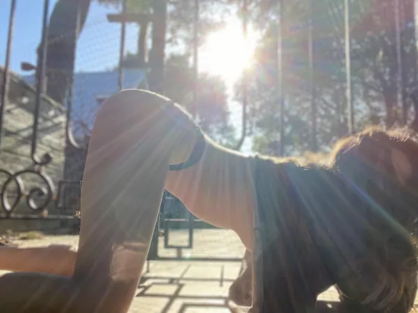 Soo I’m not naked here, but naked yoga is definitely my favourite activity! Let me know if there’s any poses you’d love to see me try!