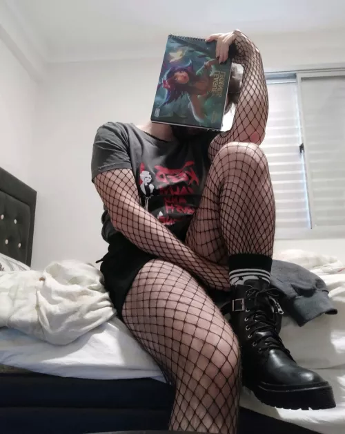 Soooooo, i try fishnets and OMG i'm so embarassed 😳😳😳😳😳. How do i look? Soooooo, i try fishnets and OMG i'm so embarassed 😳😳😳😳😳. How do i look?