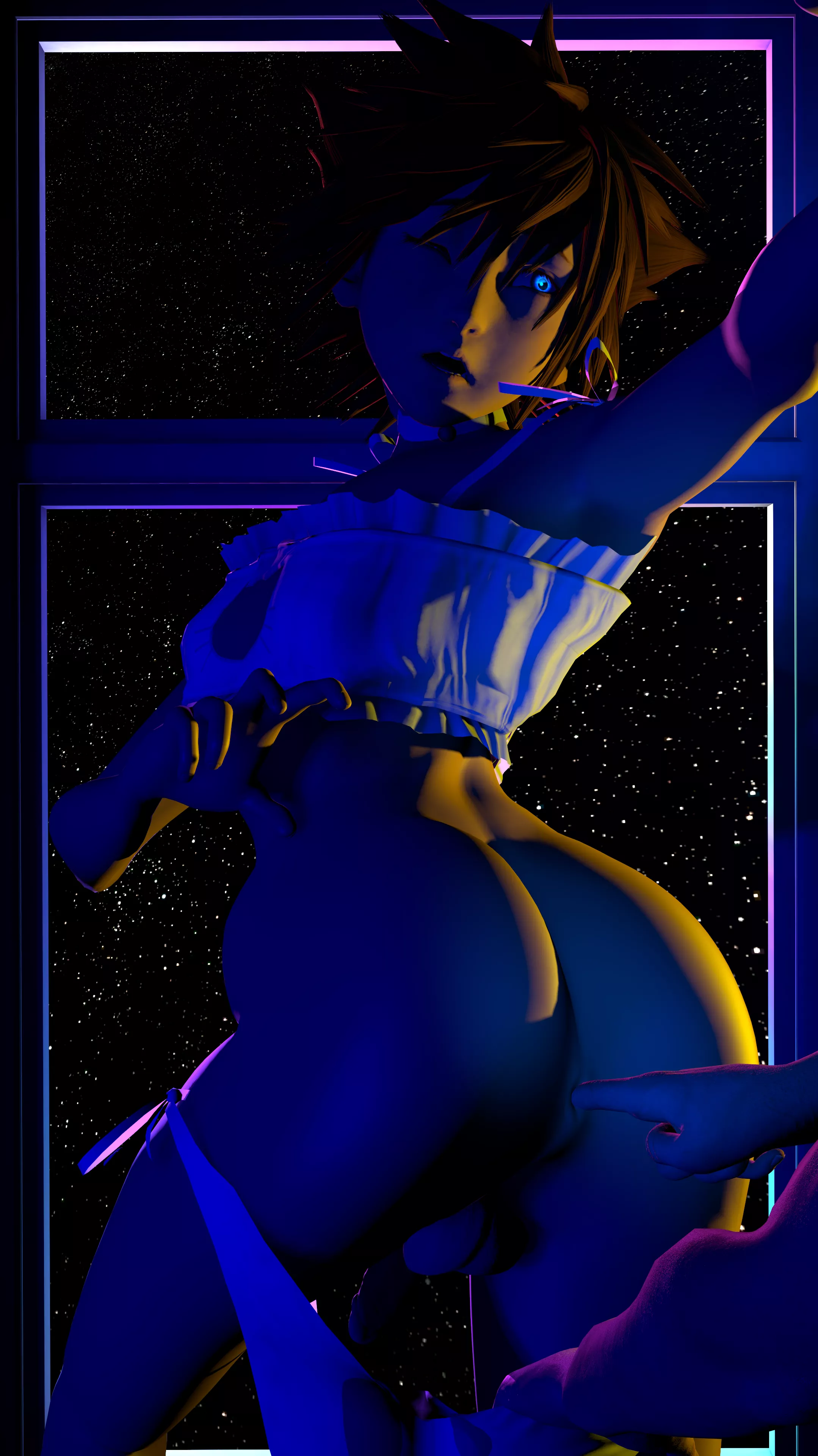 Sora getting fingered Sora getting fingered