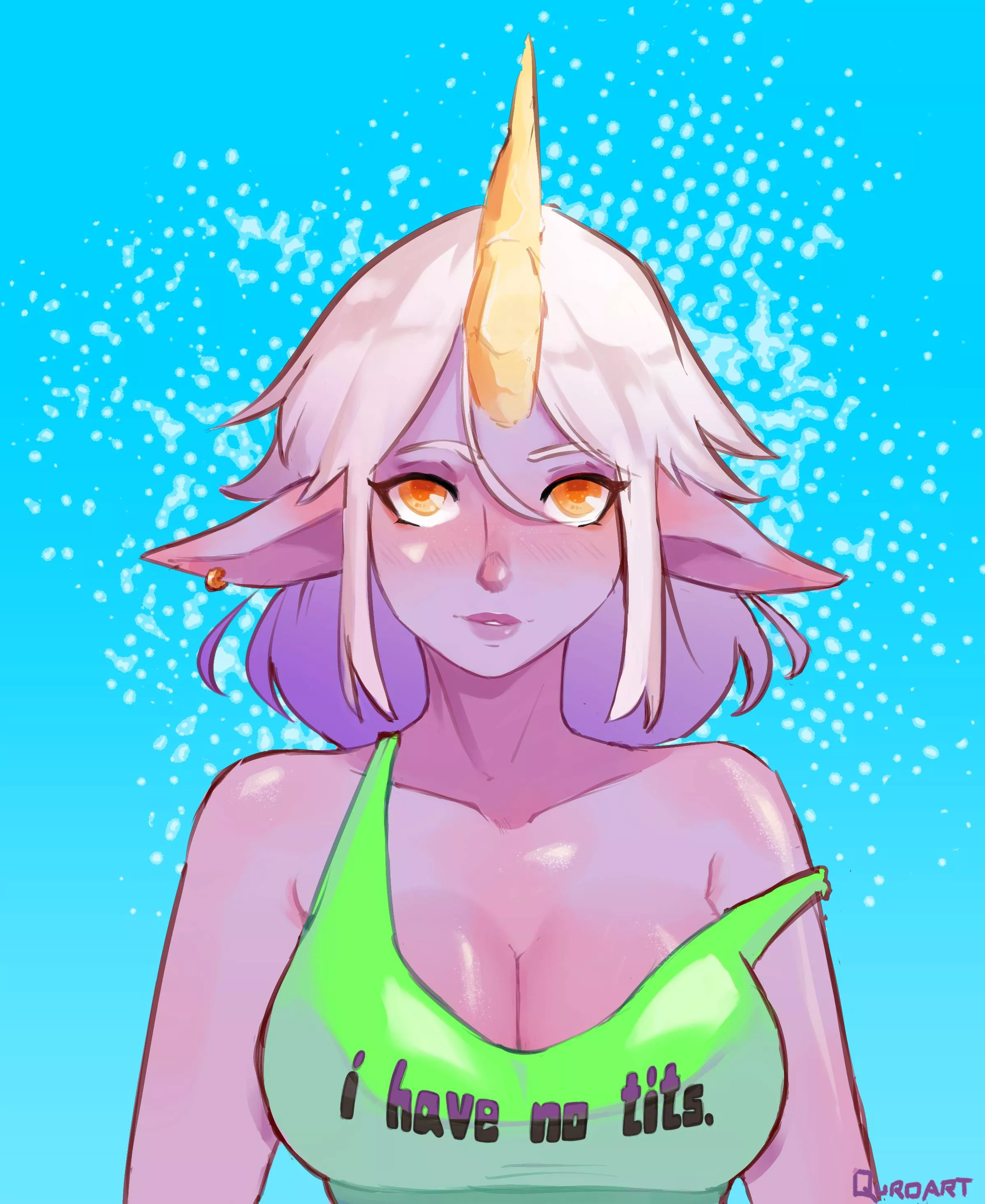 Soraka is a cutie (QuroArt)