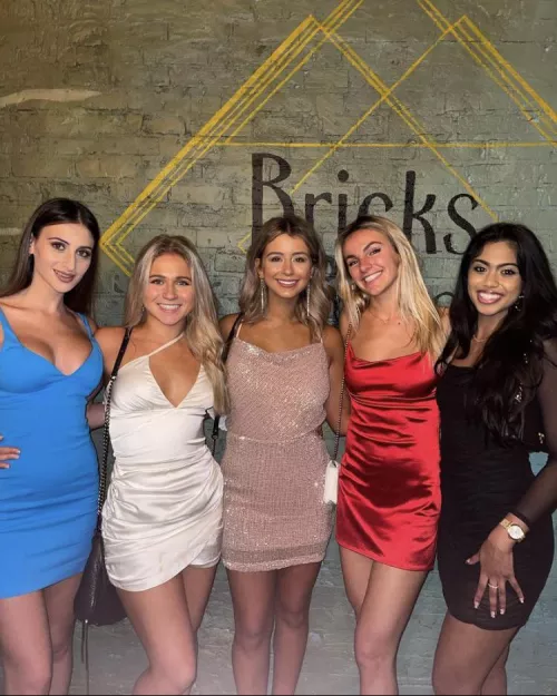 Sorority girls at a formal. [5]