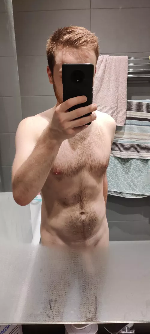 Sorry about the steamed up mirror ;)