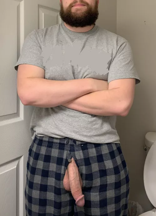Sorry, itโs too cold to take off any other piece of clothing!