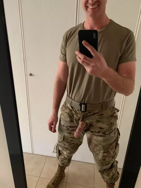 Sorry ma’am...I don’t think I’m going to pass this uniform inspection. I’ll report to your office for punishment. Sorry ma’am...I don’t think I’m going to pass this uniform inspection. I’ll report to your office for punishment.