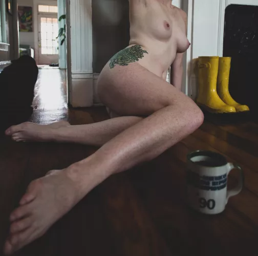 Speckled shins.