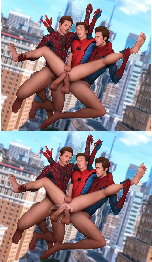 Spidermans Selfcest Threesome