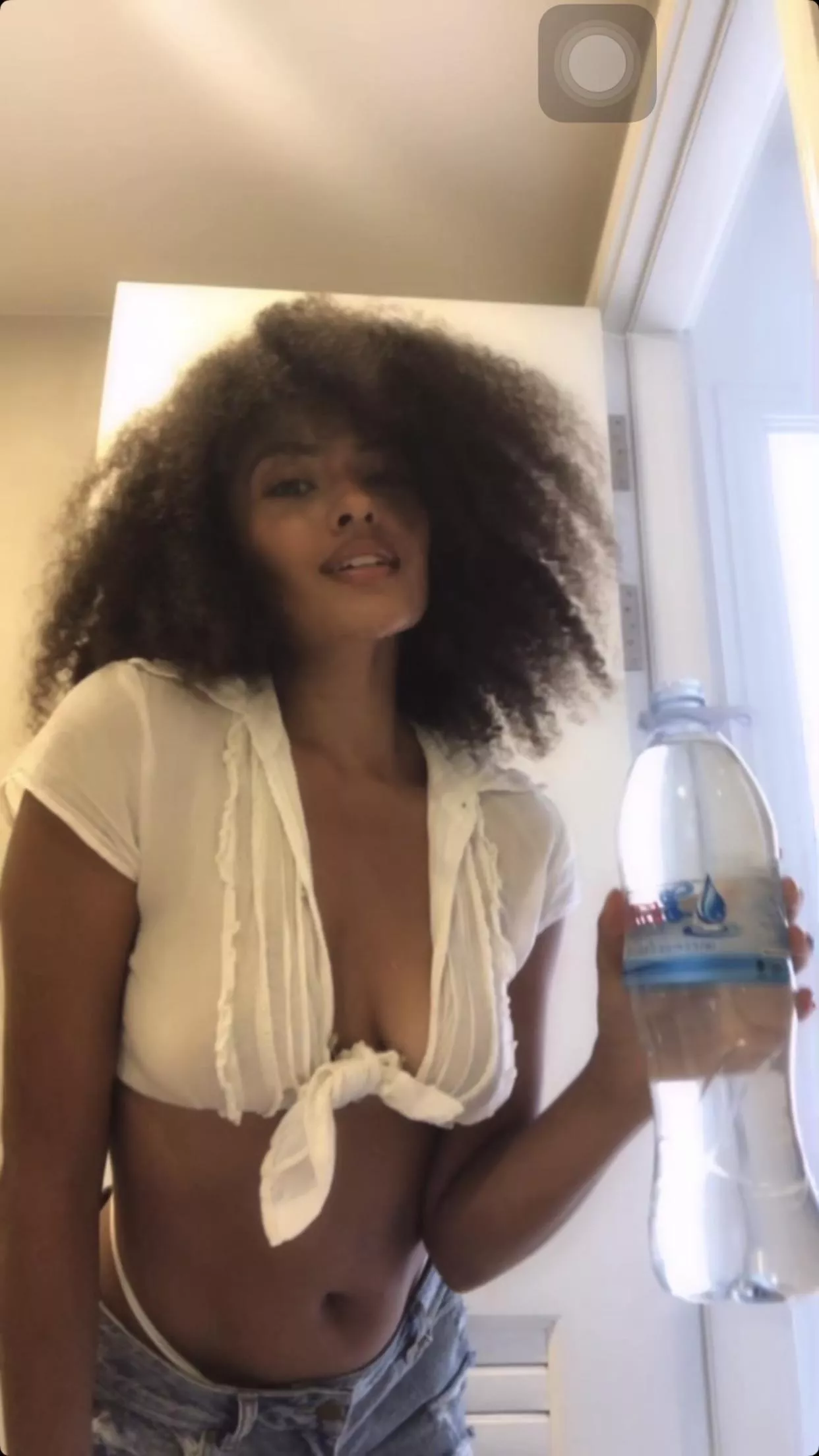 Spilled some water on my shirt right after I took this 😜