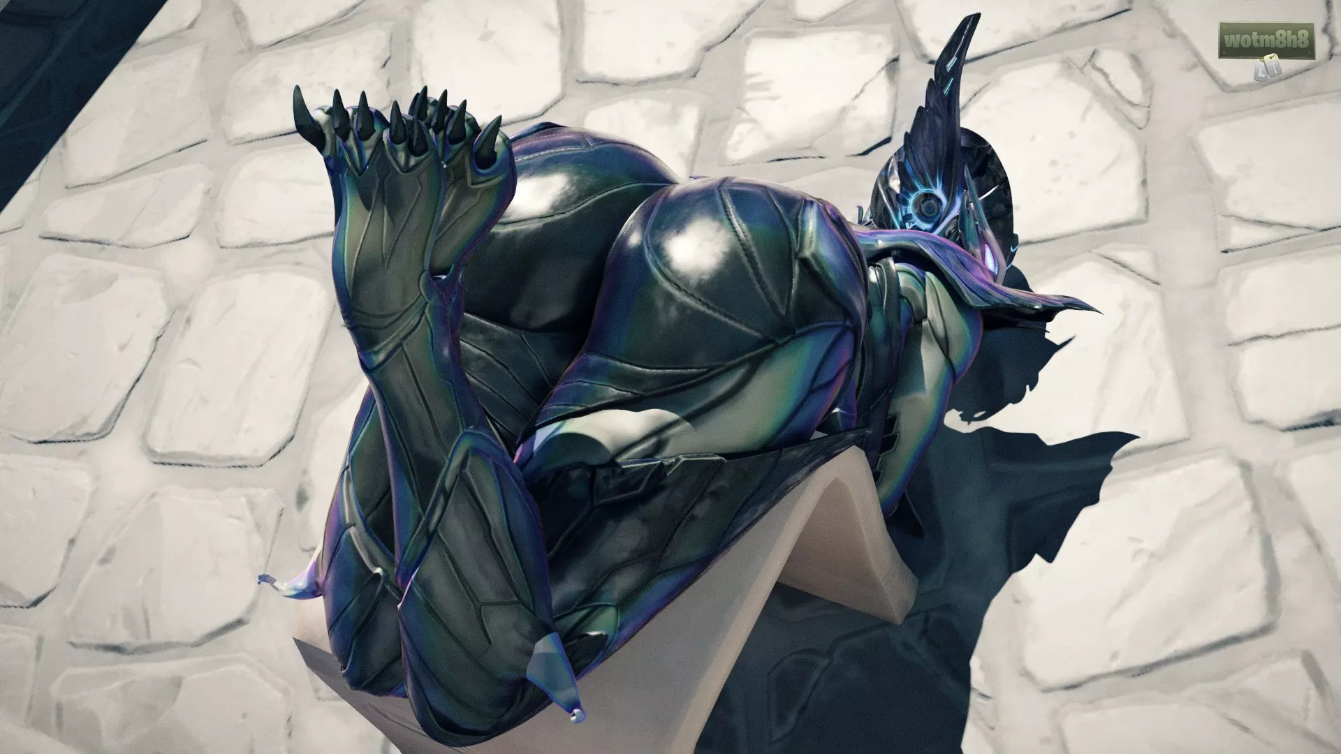 Spiral Assasin showing her guns (wotm8h8) Spiral Assasin showing her guns (wotm8h8)