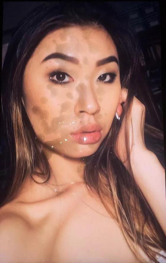 Splattered an amateur Asian baddie Splattered an amateur Asian baddie