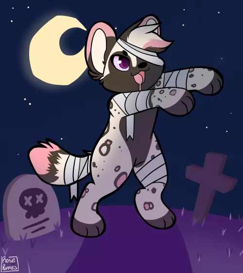 Spoooky 🧟‍♂️ (art by Rosepuppies)