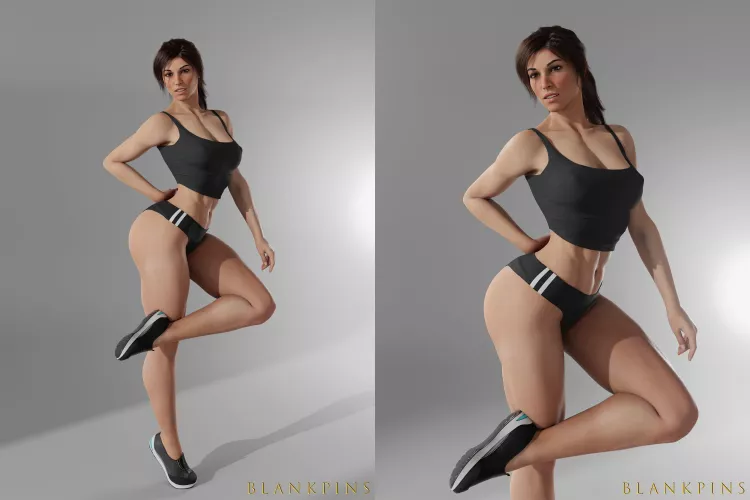 Sporty Lara (blankpins) [Tomb Raider]
