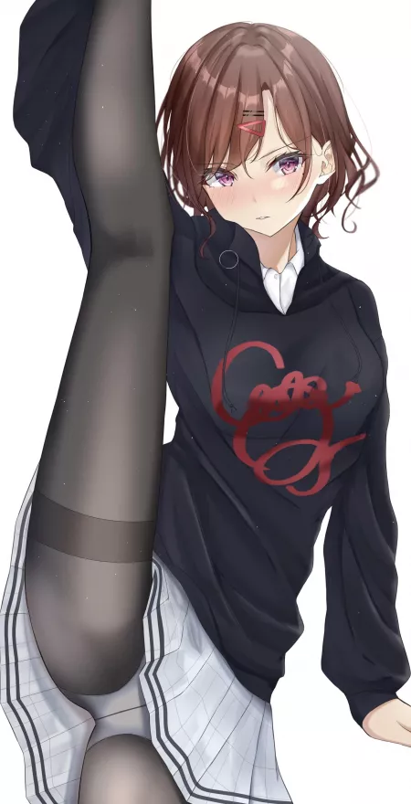 Spreading in pantyhose Spreading in pantyhose