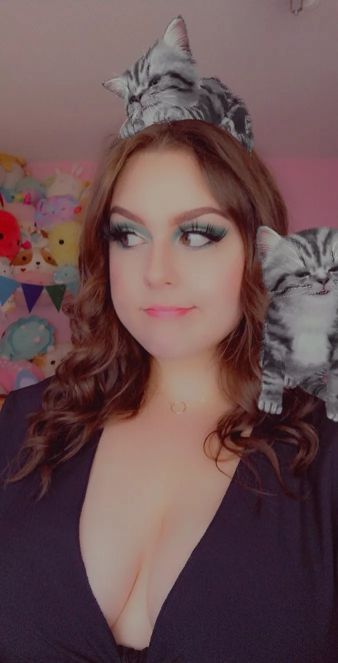 squishmallows, princess makeup, and kitten filter 😻💕