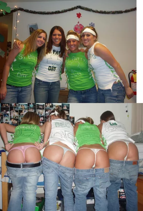 St. Paddy's Day front and back