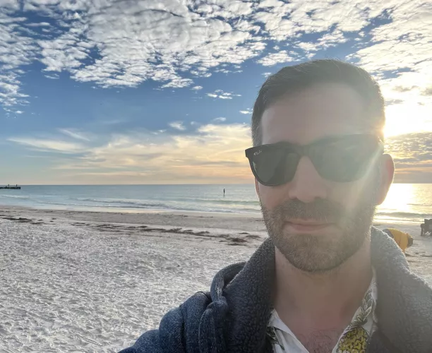 St Petersburg Beach was cold