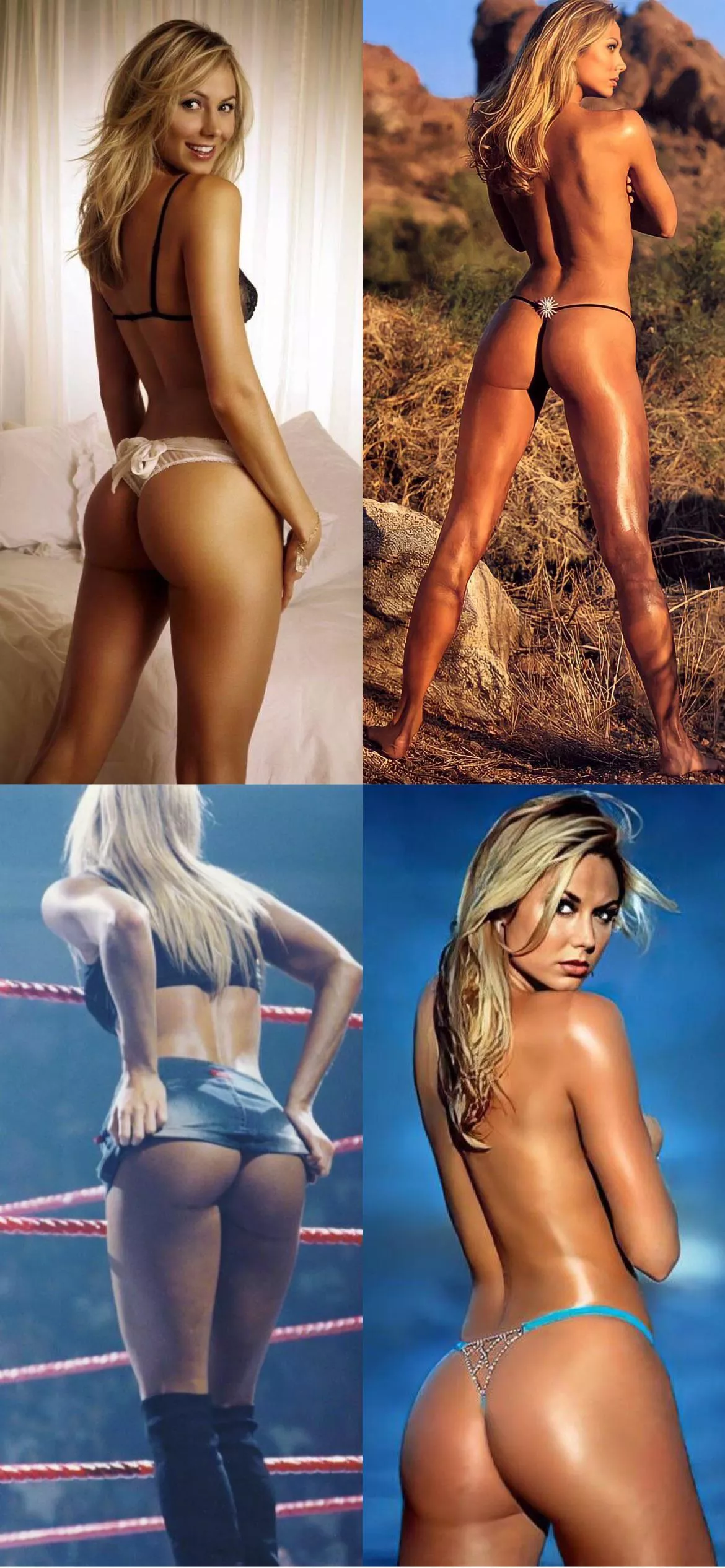 Almost Totally Naked Stacy Keibler Naked Ass