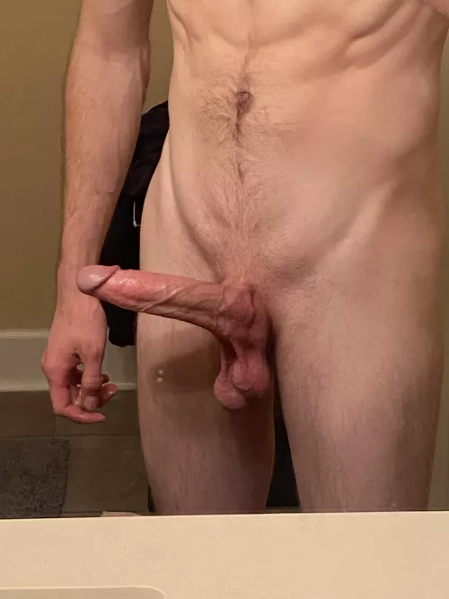 Stand here and try to touch your toes