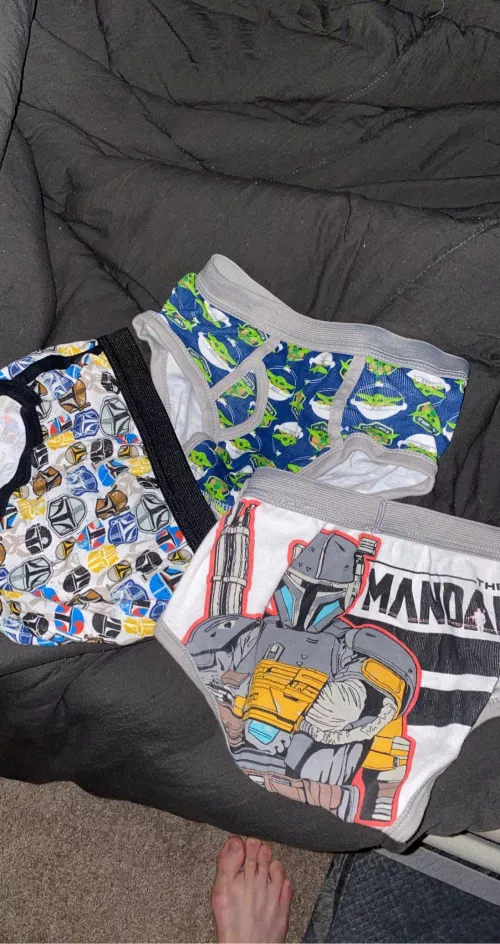 Star Wars briefs is anyone into these? I wish they made them in adult sizes, though I try to fit into them. I would sport these every day ๐