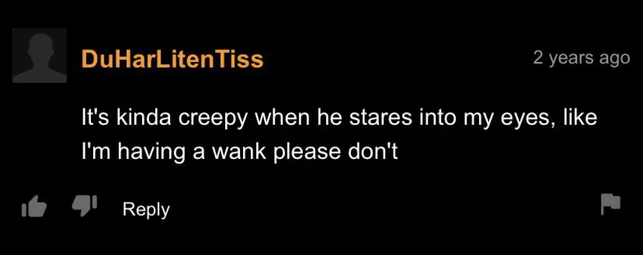 Staring intensifies