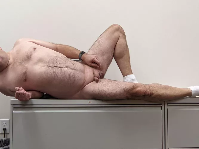 Starting the New Year by getting naked in the office this morning
