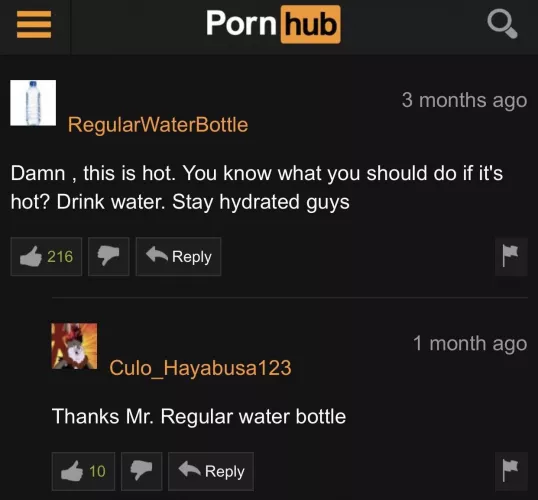 Stay hydrated guys