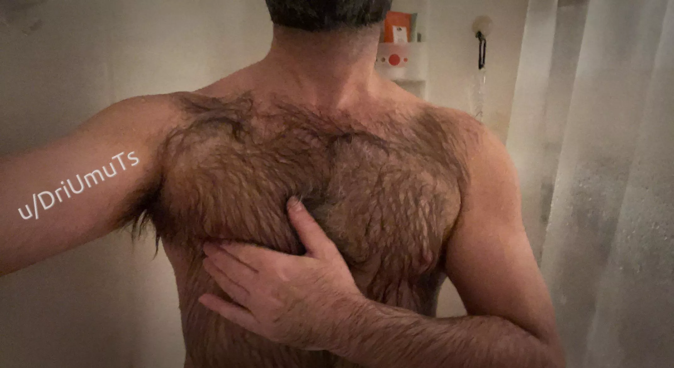 Steam cleaning the winter coat.