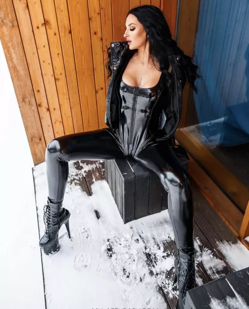 Step out into the snow Step out into the snow