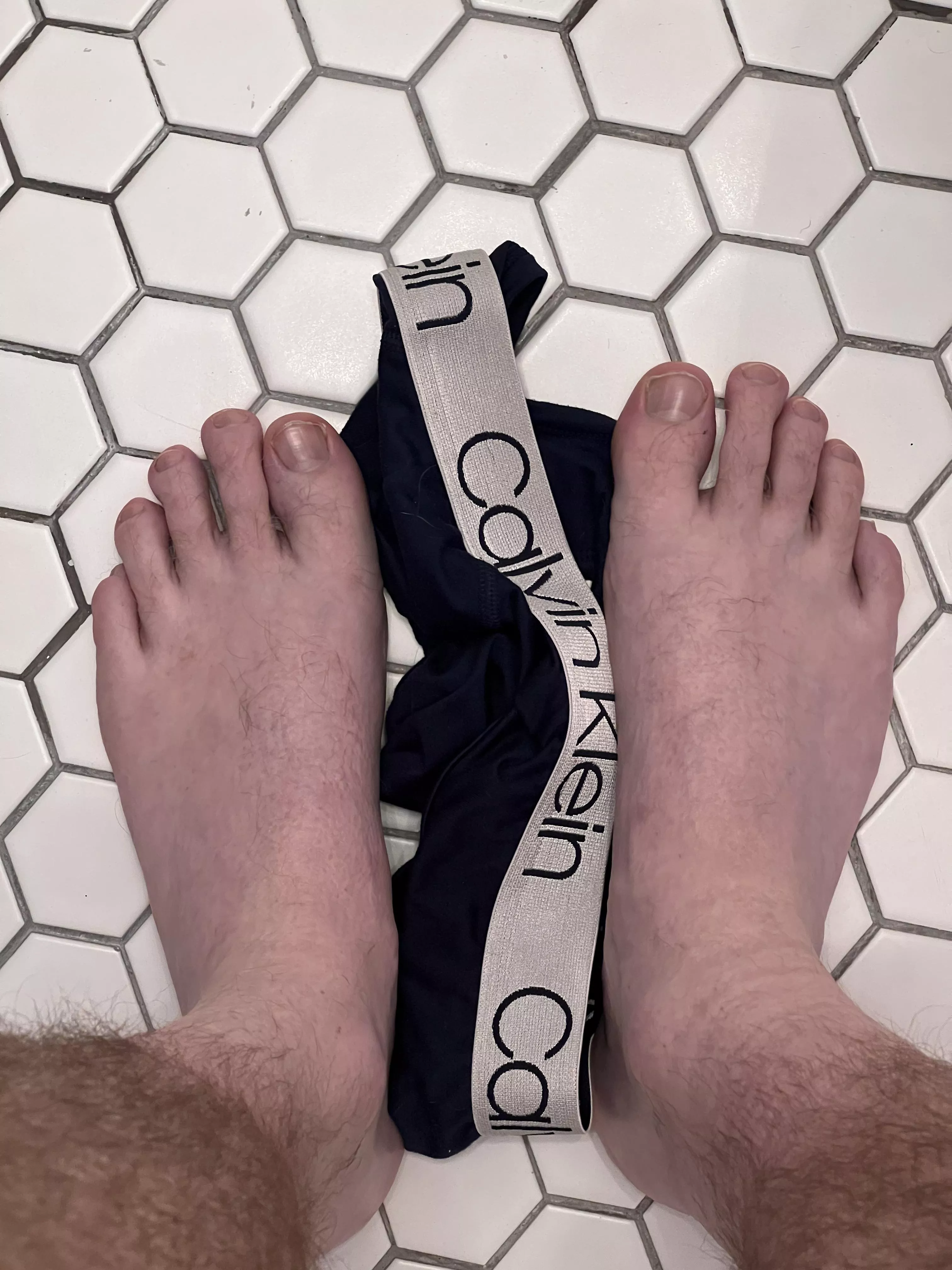 Stepping on my calvins 😈