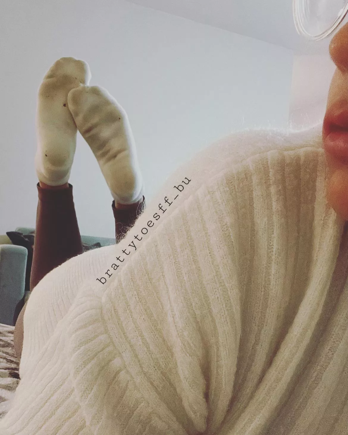 Stick your nose between my toes and breathe in deeply. Itβs what you need. Itβs all you deserve. Stick your nose between my toes and breathe in deeply. Itβs what you need. Itβs all you deserve.