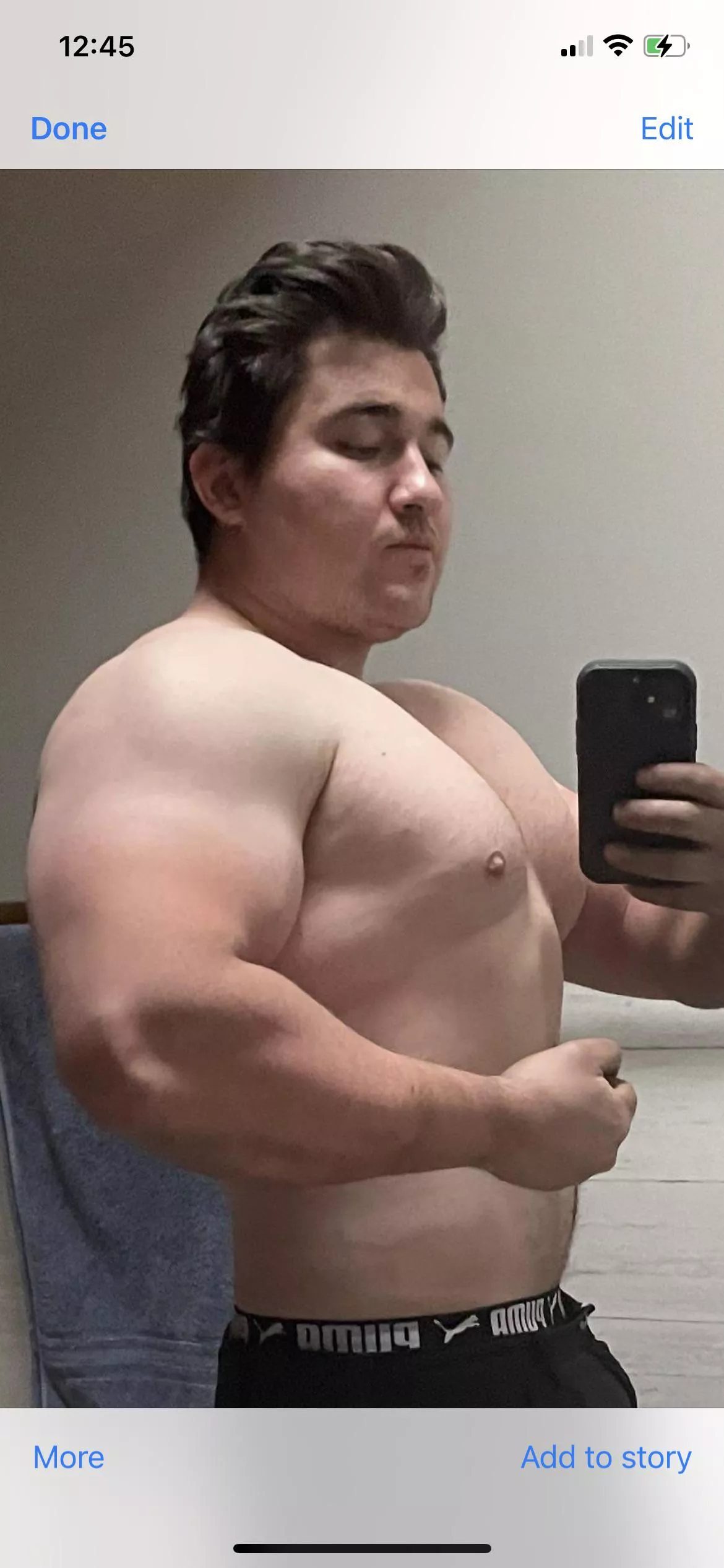 Still battling the covid chubby but arms are still there m/31