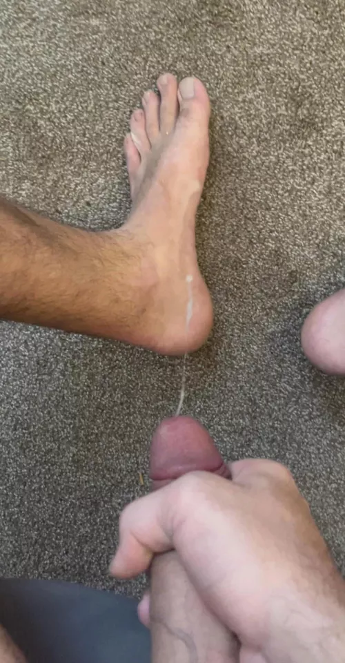 still waiting for somebody to worship these and lick my cum off these size 13’s