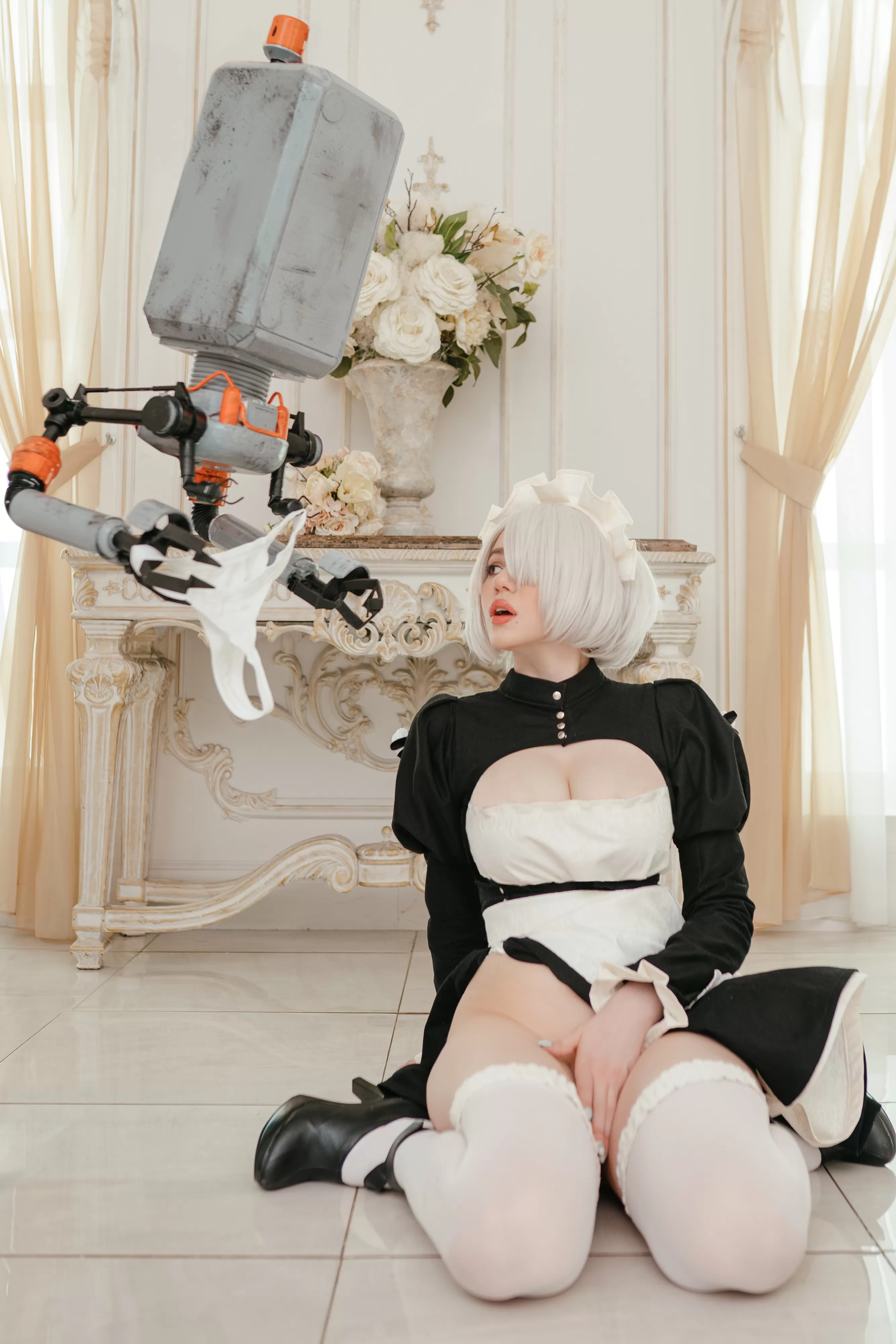 Stolen panties (⁄ ⁄•⁄ω⁄•⁄ ⁄) 2B Maid cosplay (Alina Becker) Stolen panties (⁄ ⁄•⁄ω⁄•⁄ ⁄) 2B Maid cosplay (Alina Becker)