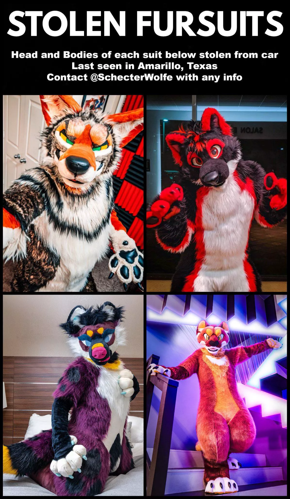 Stolen suits in Texas