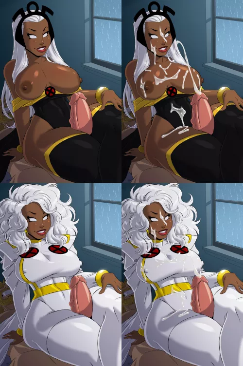 Storm's THUNDER Thighjob - 70s & 90s style (Aeolus06) [MARVEL]