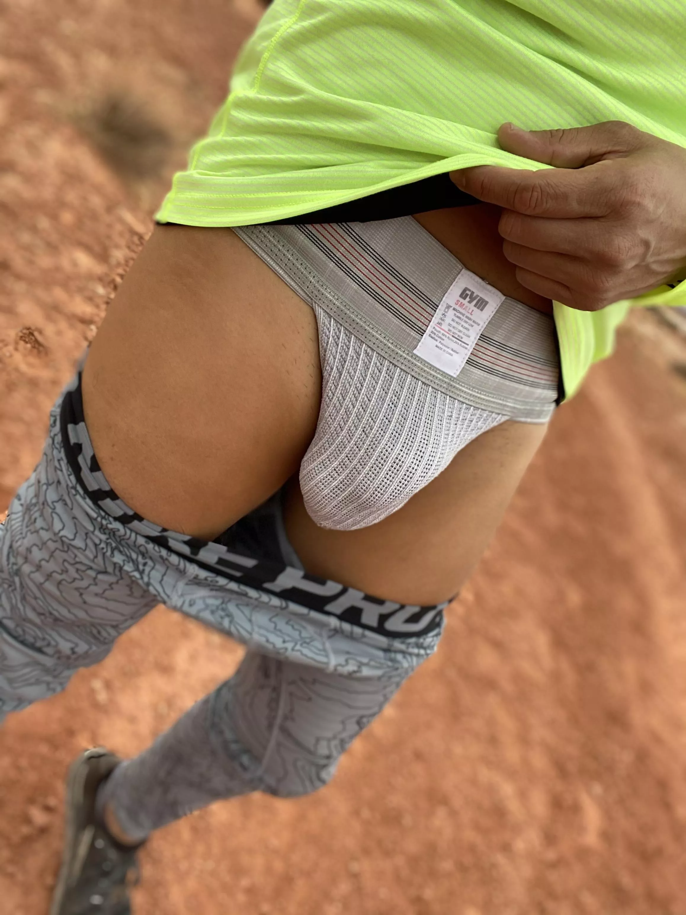 Strapped on the trail. Strapped on the trail.