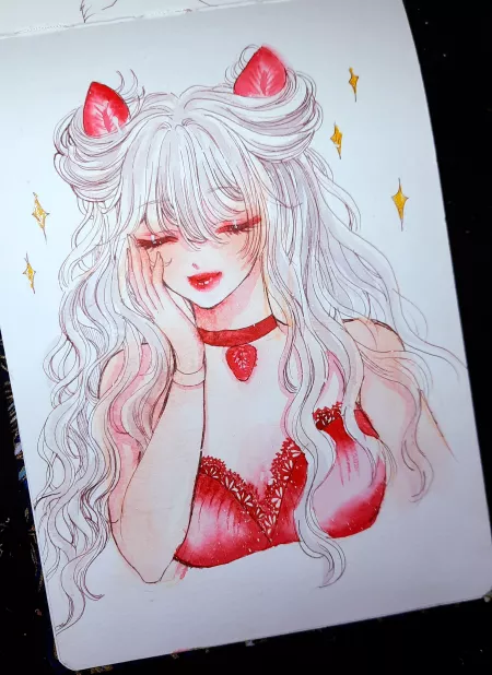 Strawberry Neko? (OC) Strawberry Neko? (OC)