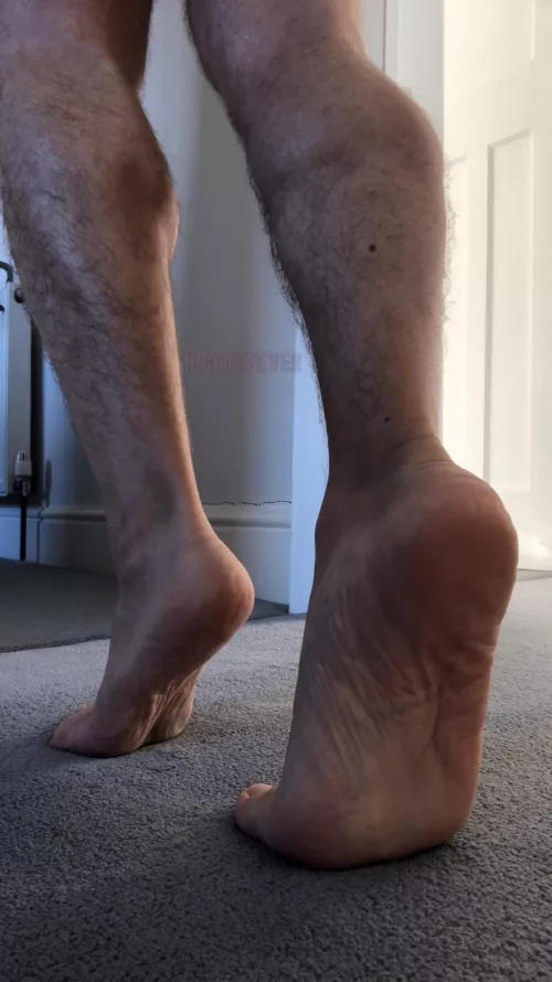 Stretching before I go to the gym…