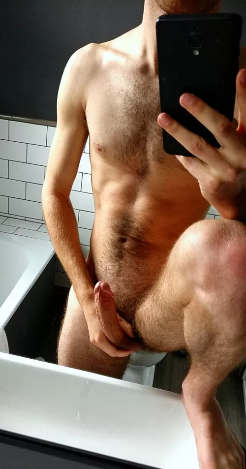 Stretching before my shower π