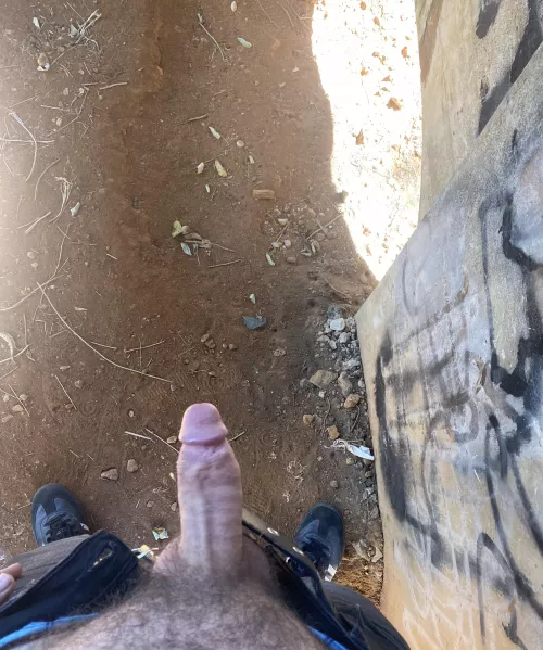 Stroking outside. Feel free to message and follow