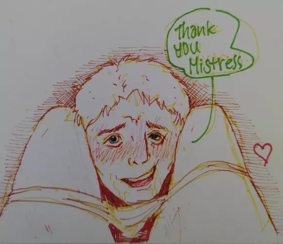 Stuck between her thighs (OC)