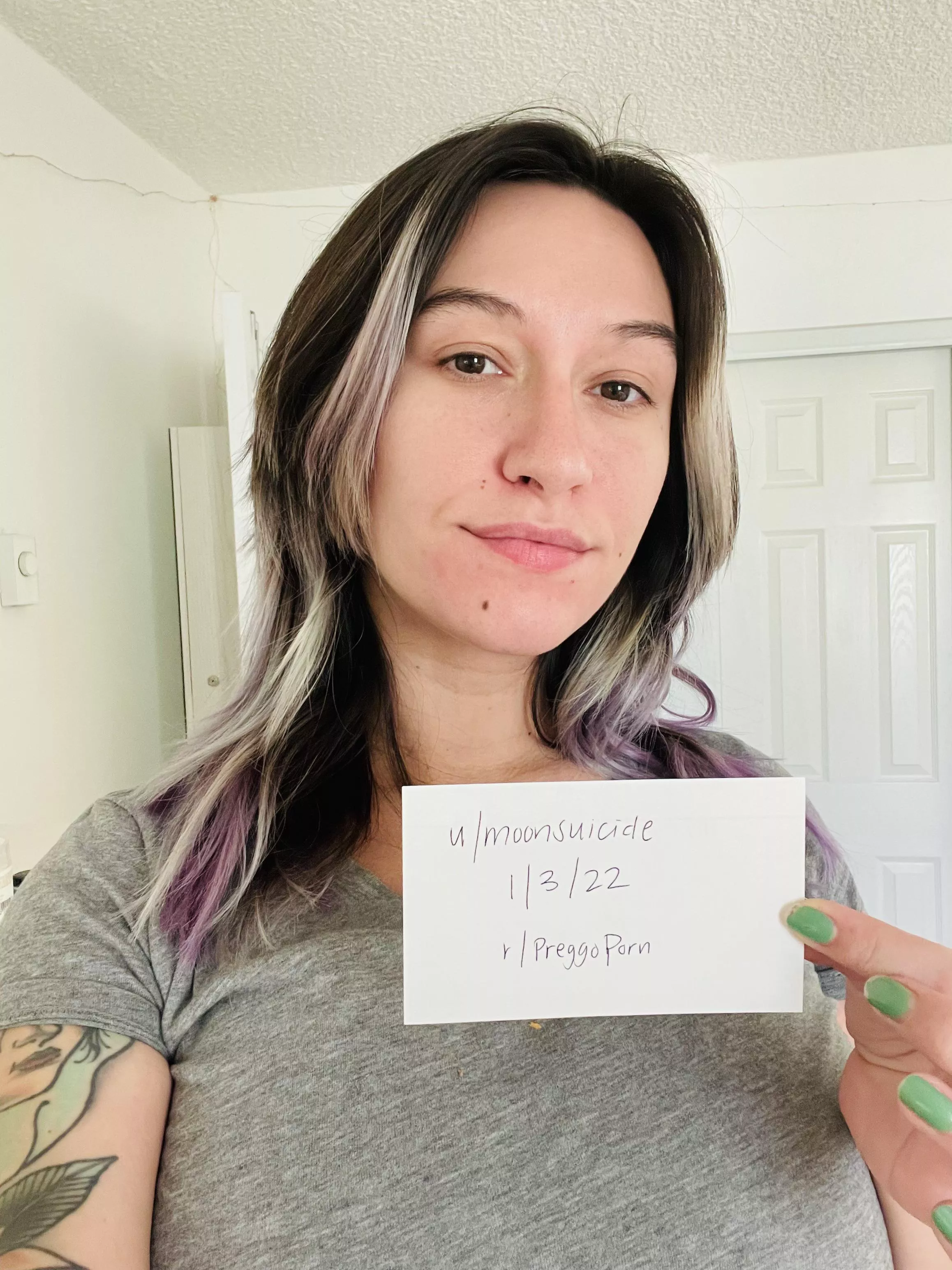 Submission of verification 🤰🏻💪🏼💜