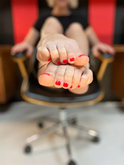 Suck each toe until I tell you to stop.