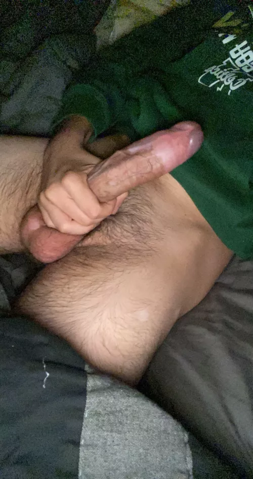 suck my balls and stroke my cock bro?