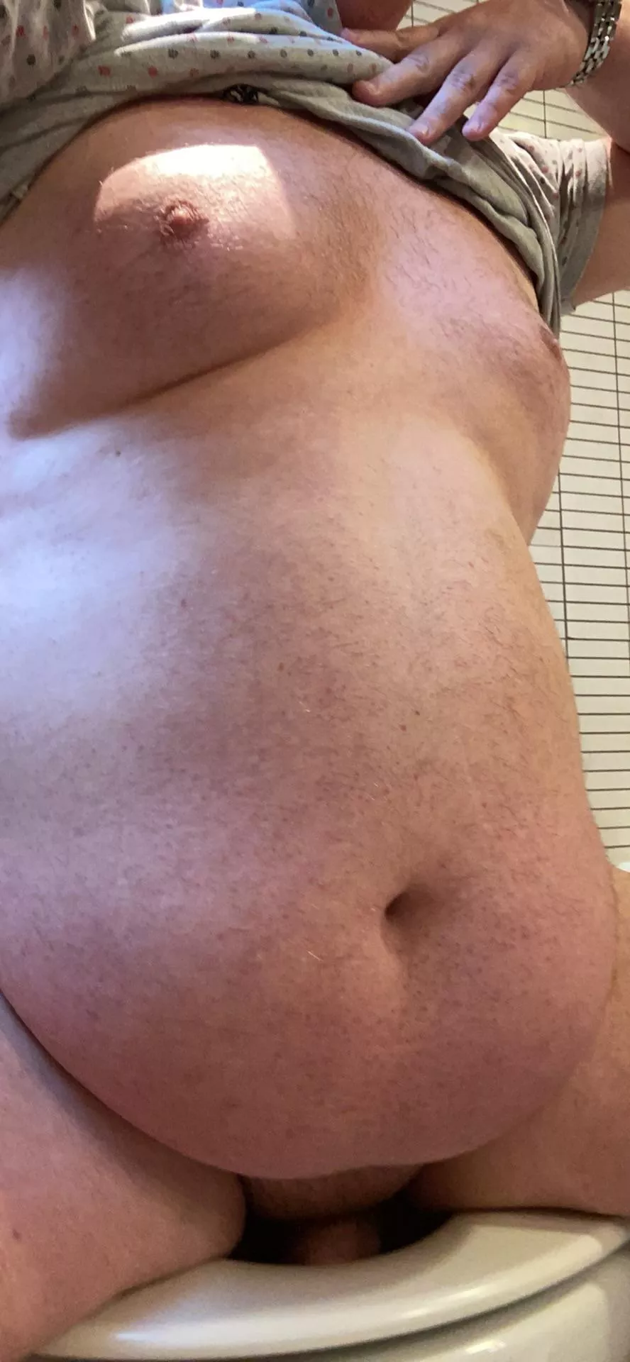 Suck my nipples and rub my belly