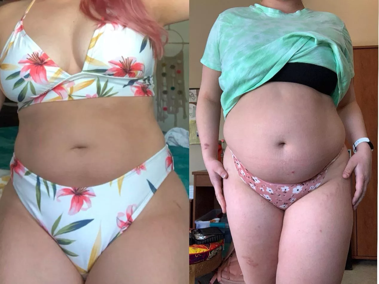 summer 20β compared to spring 21β my summer body has improved a few pounds π₯° summer 20β compared to spring 21β my summer body has improved a few pounds π₯°