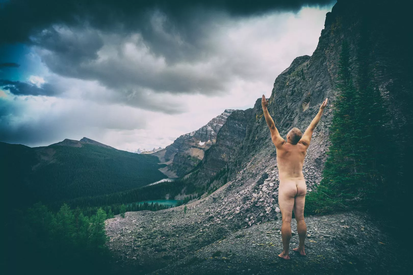 Sun salutations to coax the sun out from behind the clouds. Sun salutations to coax the sun out from behind the clouds.