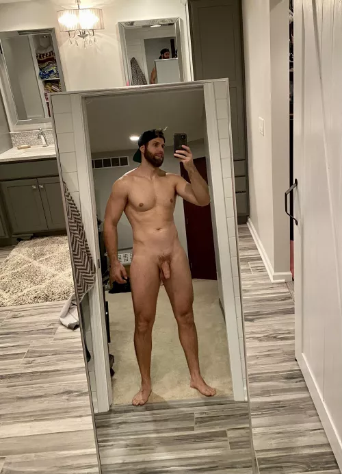 Sunday evening shower selfie. Can this dad still post here? [37]