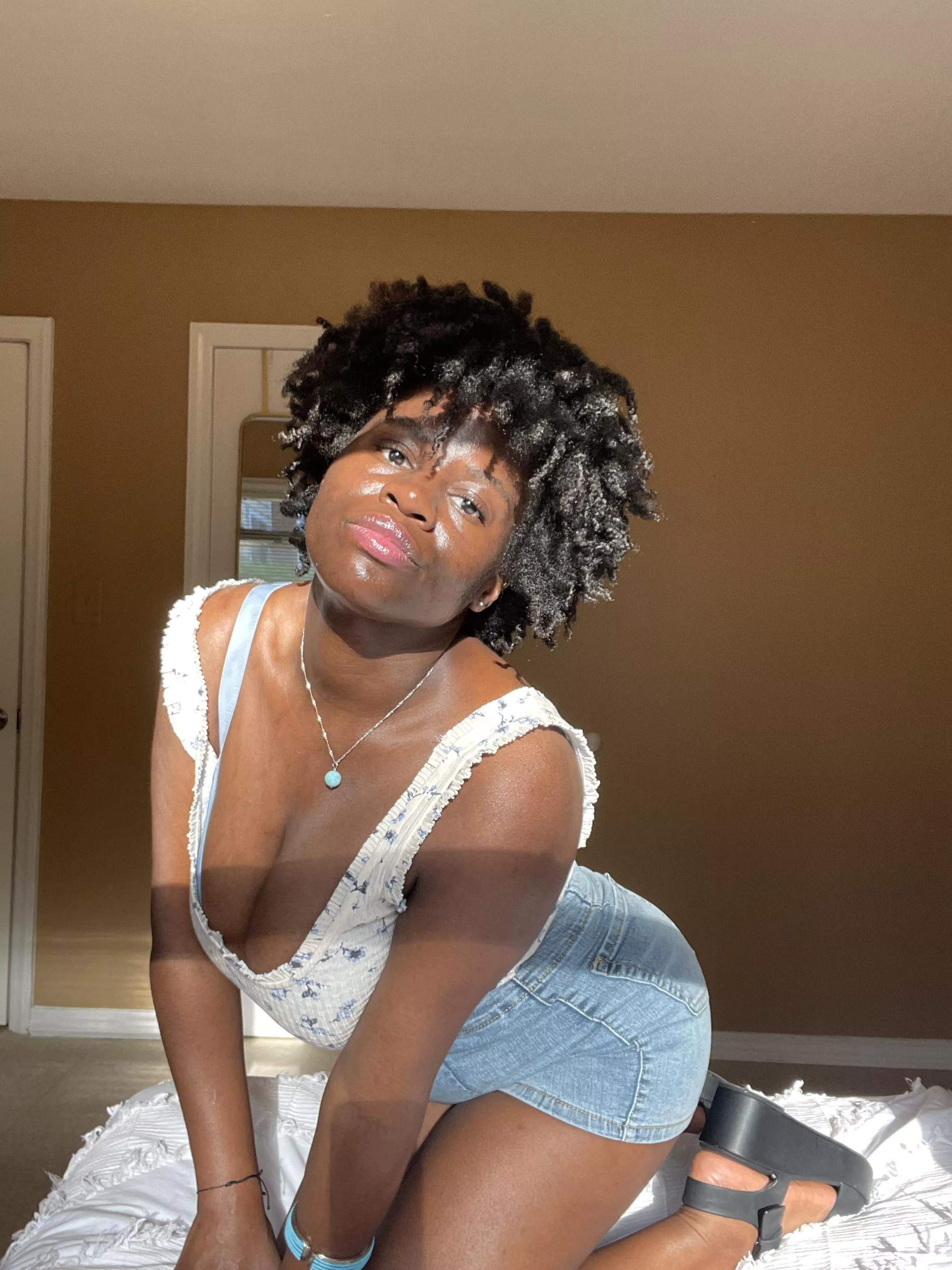 Sunlight shining on this melanin Sunlight shining on this melanin