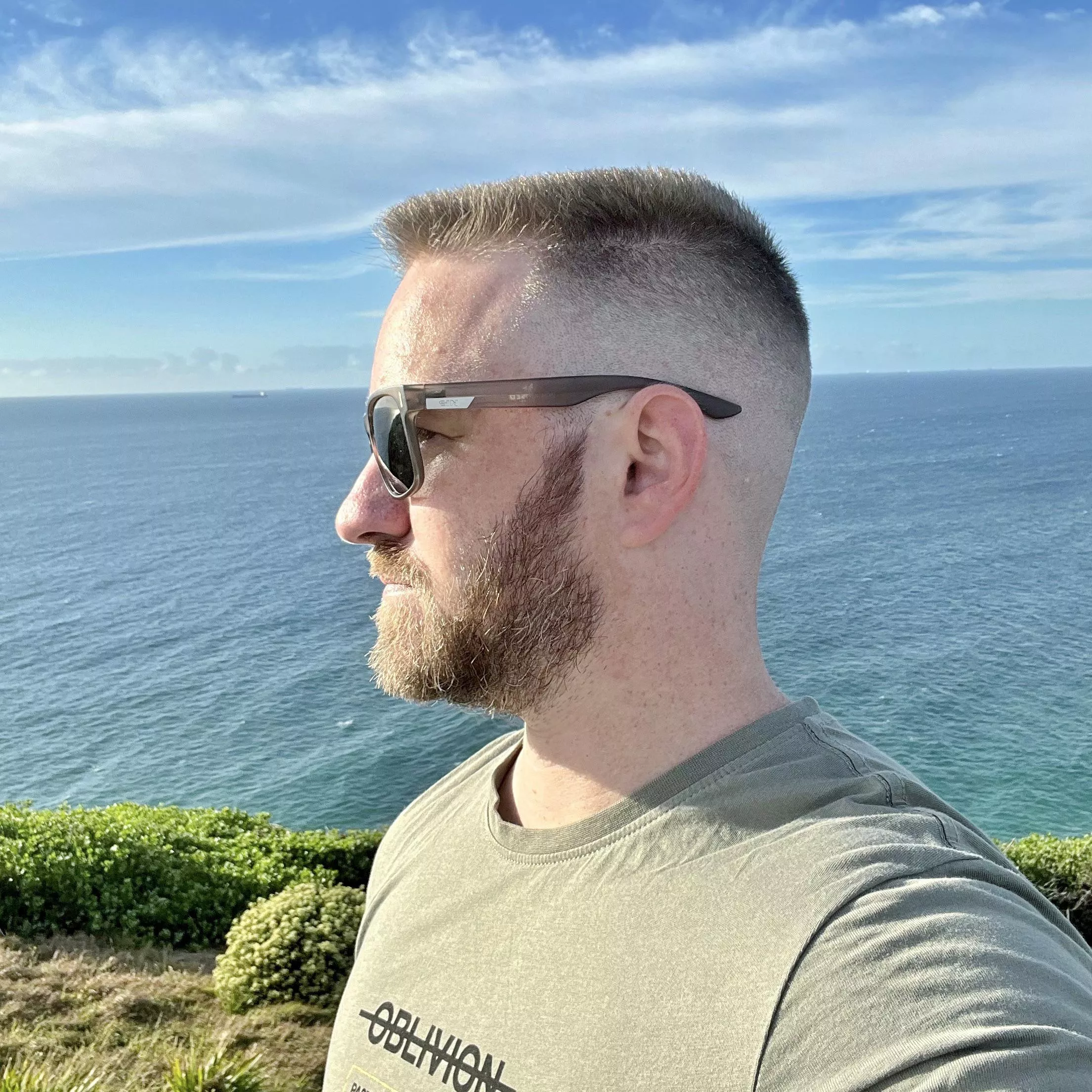 Sunrise walk by the water