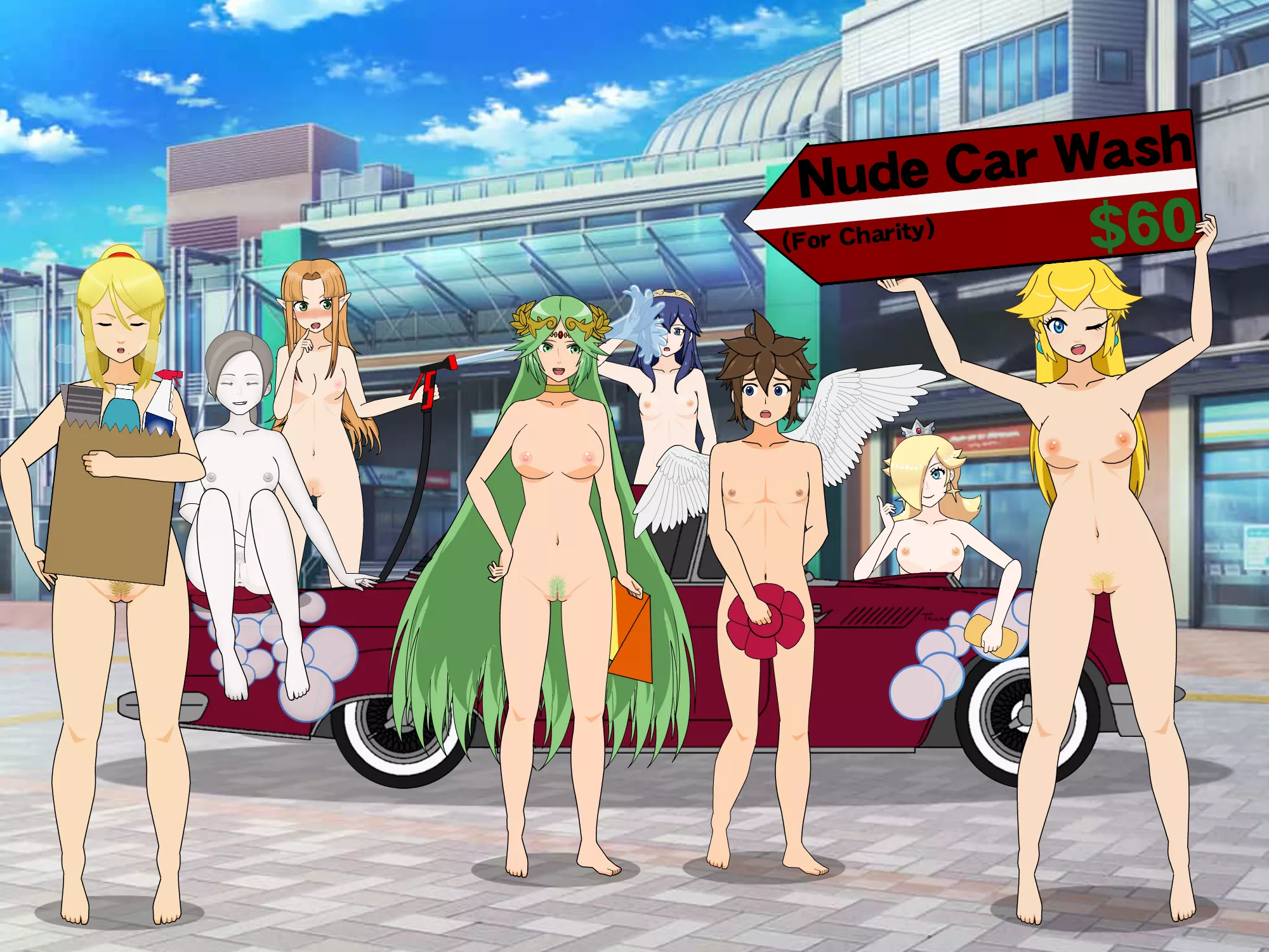 Samus And Pit Hentai - Super Car Wash Bros. (Pit, Palutena, Samus, Peach, Rosalina, Wii Fit  Trainer, Lucina, Zelda) nudes : smashbros34 | NUDE-PICS.ORG